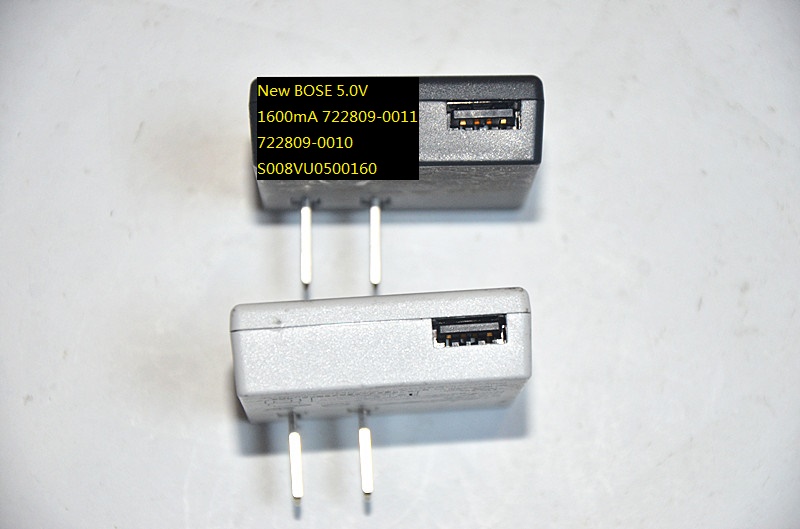 100% Brand New 722809-0010 AC/DC ADAPTER S008VU0500160 5.0V 1600mA BOSE 722809-0011 POWER SUPPLY